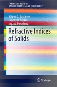 cover of the book Refractive Indices of Solids