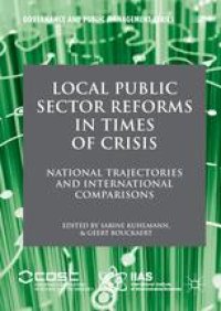 cover of the book Local Public Sector Reforms in Times of Crisis: National Trajectories and International Comparisons