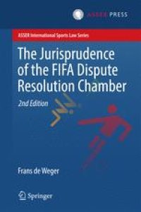 cover of the book The Jurisprudence of the FIFA Dispute Resolution Chamber