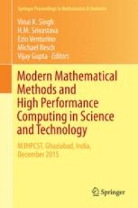 cover of the book Modern Mathematical Methods and High Performance Computing in Science and Technology: M3HPCST, Ghaziabad, India, December 2015