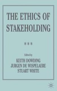 cover of the book The Ethics of Stakeholding