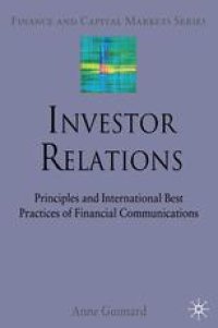 cover of the book Investor Relations: Principles and International Best Practices of Financial Communications