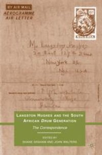 cover of the book Langston Hughes and the South African Drum Generation: The Correspondence