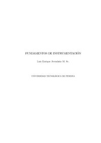 cover of the book FUNDAMENTOS DE INSTRUMENTACIÓN