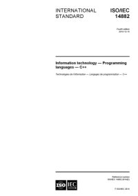 cover of the book C++14 – ISO/IEC 14882:2014