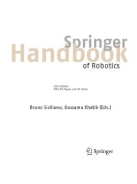 cover of the book Springer Handbook of Robotics