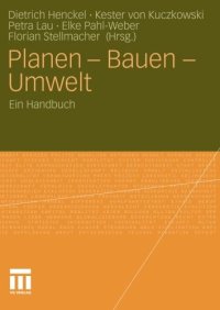 cover of the book Planen - Bauen - Umwelt: Ein Handbuch