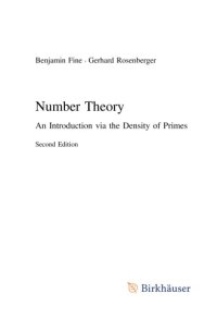 cover of the book Number Theory An Introduction via the Density of Primes