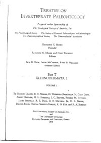 cover of the book Treatise on Invertebrate Paleontology - Part T - Echinodermata 2