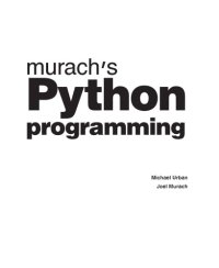 cover of the book Murach’s Python programming : beginner to pro