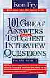 cover of the book 101 great answers to the toughest interview questions