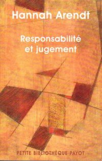 cover of the book Responsabilité et jugement