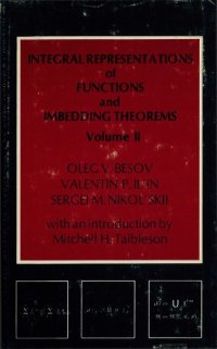 cover of the book Integral Representations of Functions and Imbedding Theorems