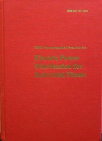 cover of the book IEEE recommended practice for electric power distribution for industrial plants