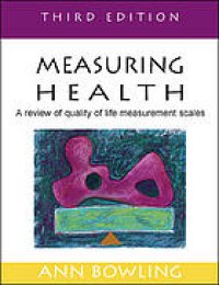 cover of the book Measuring health: a review of quality of life measurement scales