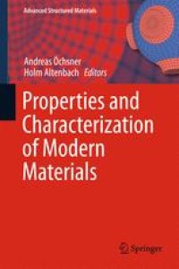 cover of the book Properties and Characterization of Modern Materials 