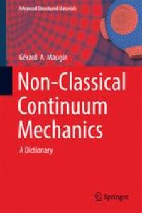 cover of the book Non-Classical Continuum Mechanics: A Dictionary