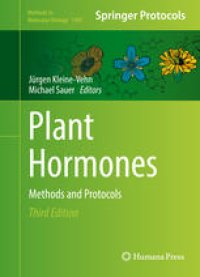 cover of the book Plant Hormones: Methods and Protocols