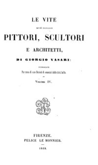 cover of the book Le vite de’ più eccellenti pittori, scultori e architetti