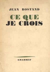 cover of the book Ce que je crois.