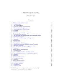 cover of the book Notes on Linear Algebra [Lecture notes]