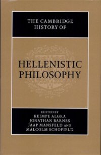 cover of the book The Cambridge History of Hellenistic Philosophy