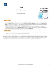 cover of the book CISCO : la sécurité des réseaux