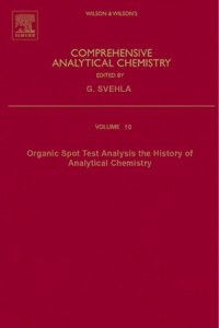 cover of the book Organic Spot Test Analysis  The History of Analytical Chemistry