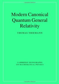 cover of the book Modern canonical quantum general relativity