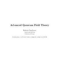 cover of the book Lectures on advanced quantum field theory (lecture notes, web draft 1999)