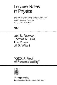 cover of the book QED: a proof of renormalizability