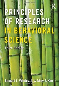 cover of the book Principles of Research in Behavioral Science