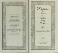 cover of the book Meditating to Attain a Healthy Body Weight