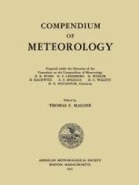 cover of the book Compendium of Meteorology: Prepared under the Direction of the Committee on the Compendium of Meteorology