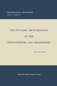 cover of the book The Dynamic Meteorology of the Stratosphere and Mesosphere