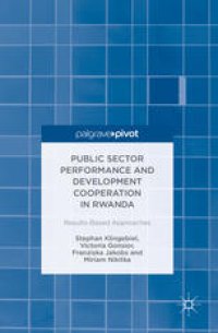 cover of the book Public Sector Performance and Development Cooperation in Rwanda: Results-Based Approaches