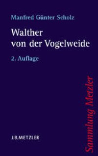 cover of the book Walther von der Vogelweide