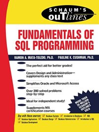 cover of the book Schaum’s outline of fundamentals of SQL programming