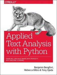 cover of the book Applied Text Analysis with Python: Enabling Language Aware Data Products with Machine Learning