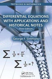 cover of the book Differential equations with applications and historical notes