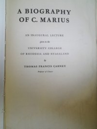 cover of the book A Biography of C. Marius