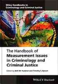 cover of the book The handbook of measurement issues in criminology and criminal justice