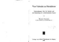 cover of the book Von Valentin zu Herakleon Untersuchungen über die Quellen und die Entwicklung der valentinianischen Gnosis