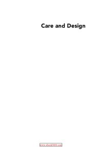 cover of the book Care and design : bodies, buildings, cities