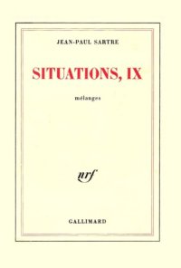 cover of the book Situations IX, Mélanges