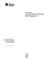 cover of the book Java™ Management Extensions SNMP Manager API