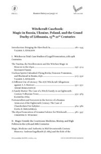 cover of the book Witchcraft Casebook: Magic in Russia, Ukraine, Poland, and the Grand Duchy of Lithuania, 15th-21st Centuries