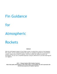 cover of the book Fin Guidance for Atmospheric Rockets