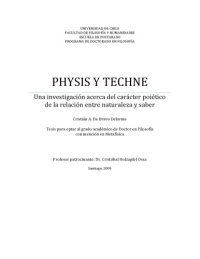 cover of the book Physis y techne. Una investigación acerca del carácter poiético de la relación entre naturaleza y saber