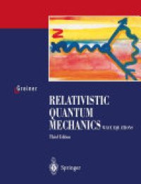 cover of the book Relativistic Quantum Mechanics. Wave Equations